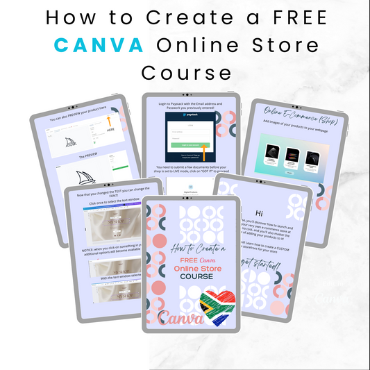 Create a FREE online store with Canva  Course